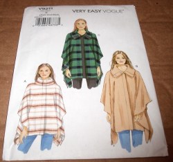 9211 VOGUE SO EZ LOOSE FIT SNAPPY COLLAR CAPE LENGTHS PATTERN 4-14